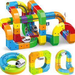 New Arrivals Train Set for Kids Ages 3-8 " Modular 3D Flexible Race Track Building Toy with Gravity-Defying 360° Movement " For Home Projects