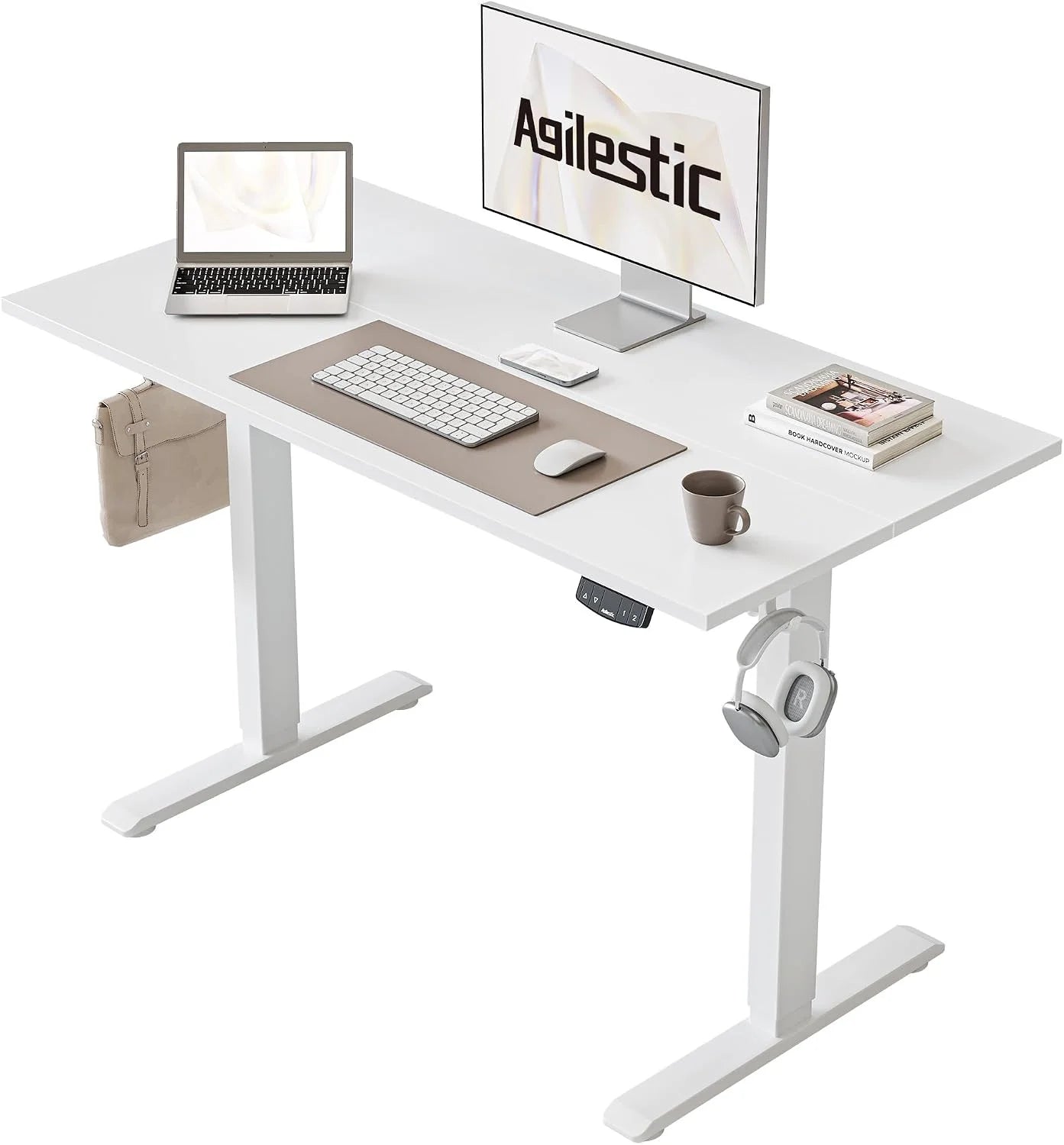 New Arrivals Electric Standing Desk, 48 x 24 Inches Height Adjustable Desk - Image 5