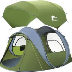 Alternative view of 4/6 Person Easy Pop Up Tent, Camping Tent with Skylight and Rainfly, Waterproof bifanuoyard