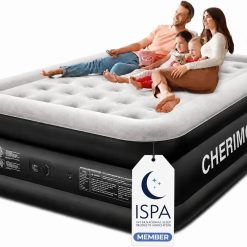 Alternative view of CHERIMOR Queen Air Mattress with Built-in Pump, 18 Raised Comfort, 48Hr Leak-Proof Test, Supports 800 lbs bifanuoyard
