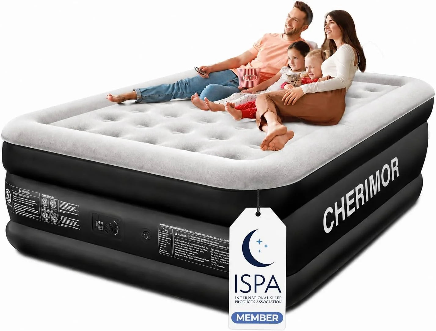CHERIMOR Queen Air Mattress with Built-in Pump, 18 Raised Comfort, 48Hr Leak-Proof Test, Supports 800 lbs bifanuoyard - Image 2