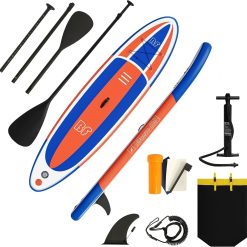 Alternative view of New Arrivals Inflatable Stand Up Paddle Board with SUP Accessories and Backpack Paddle Boards for Adults. Non-Slip Deck