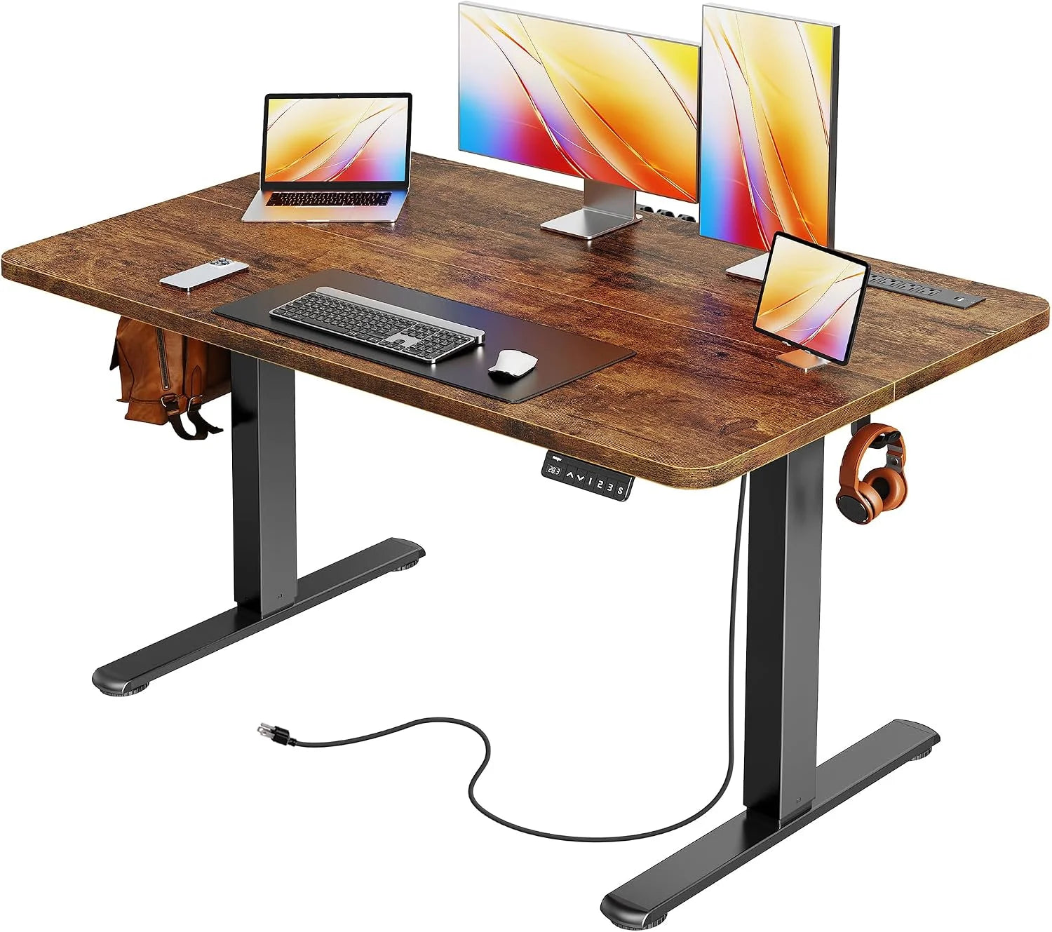 New Arrivals Electric Standing Desk with Power Outlets and USB-C Port, 47 X 24 Inch Height Adjustable Desk - Image 18