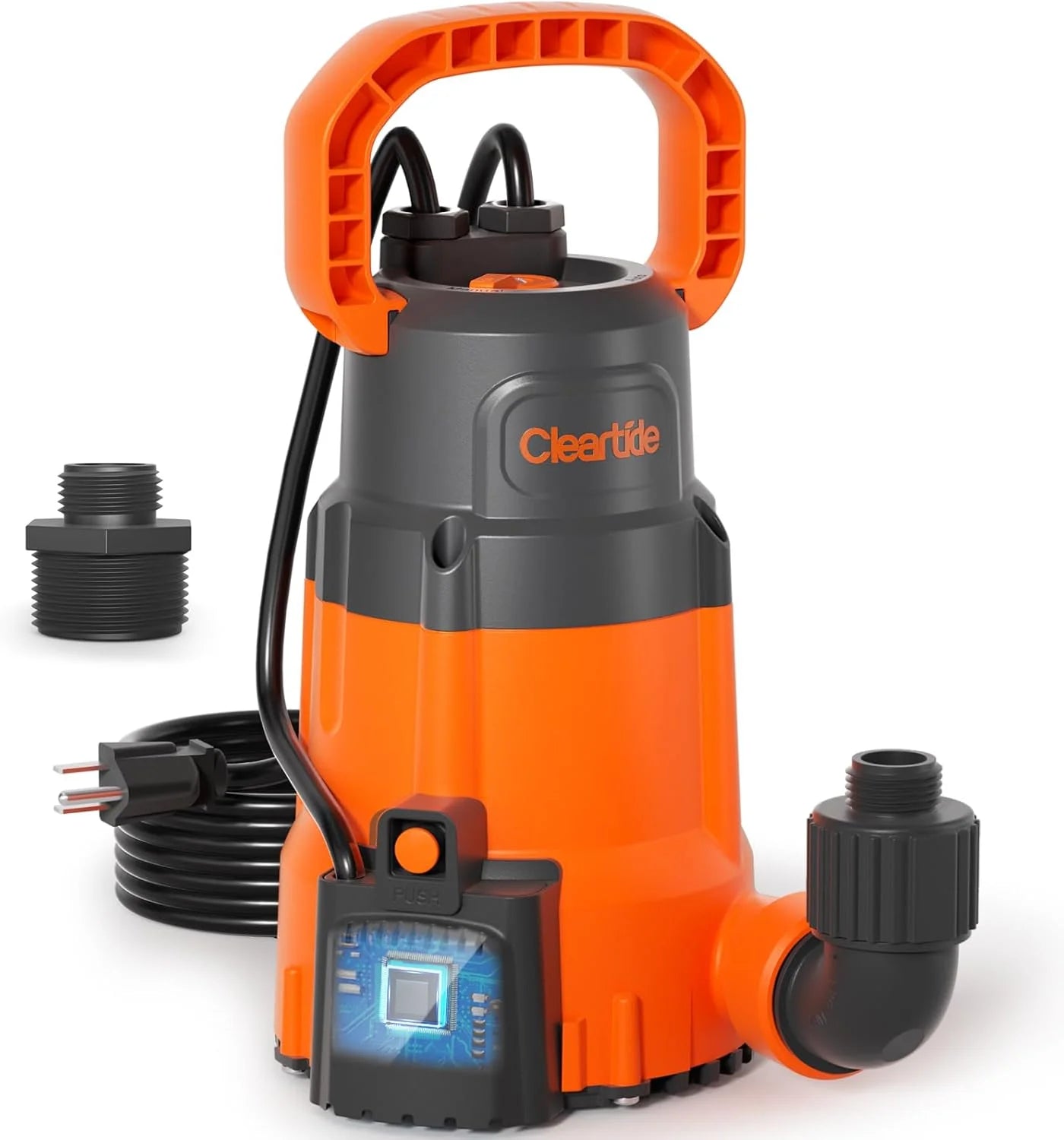 New Arrivals 1/3 HP Submersible Utility Pump, 2790 GPH High Flow, Portable Sump Pump with Auto Water Sensor - Image 2