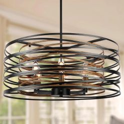 12.6” Farmhouse Chandeliers for Dining Room, 3-Light Industrial Metal Hanging Light Fixture bifanuoyard
