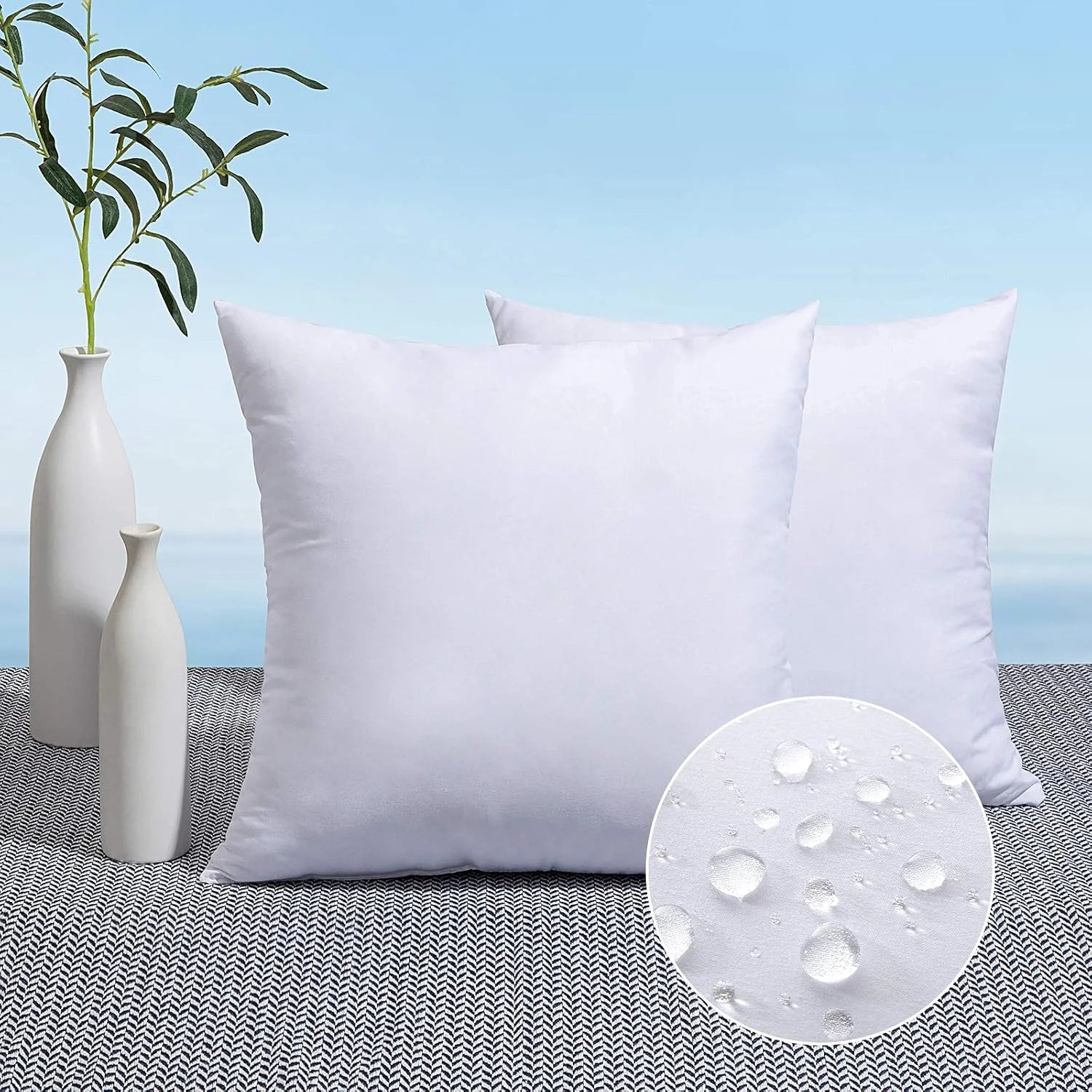 New Arrivals Of 2 12x20 Inch Outdoor Pillow Inserts - Image 2