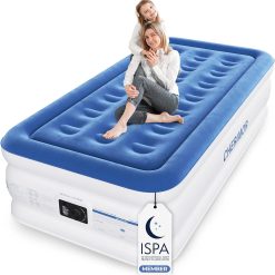 CHERIMOR Queen Air Mattress with Built-in Pump, 18 Raised Comfort, 48Hr Leak-Proof Test, Supports 800 lbs bifanuoyard