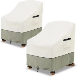 LSongSKY Outdoor Swivel Lounge Chair Cover 2 Pack,100% Waterproof Heavy Duty Outdoor Chair Covers
