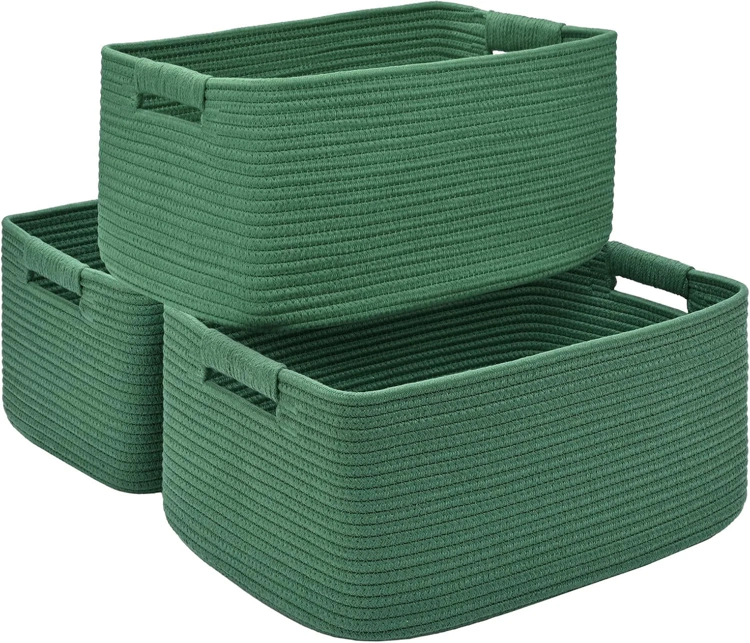 2 Pack Large Storage Basket for Organizing, 17.5x13x7 Woven Basket for Shelves, Closet Cube Storage Bins with bifanuoyard - Image 12