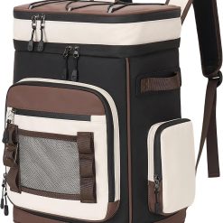 New Arrivals Large Waterproof Insulated Cooler Backpack, 30L, 48Cans