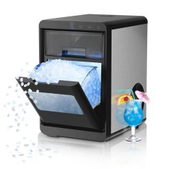 Ice Maker Machine, 8 Ice Cubes in 6 mins, 26lb/Day Ice with 2 Sizes- Portable Mini