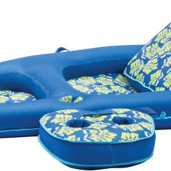 Campania Ultimate 2-in-1 Pool Float Lounge, Extra Large, Inflatable Pool Floats for Adults with Adjustable Backrest