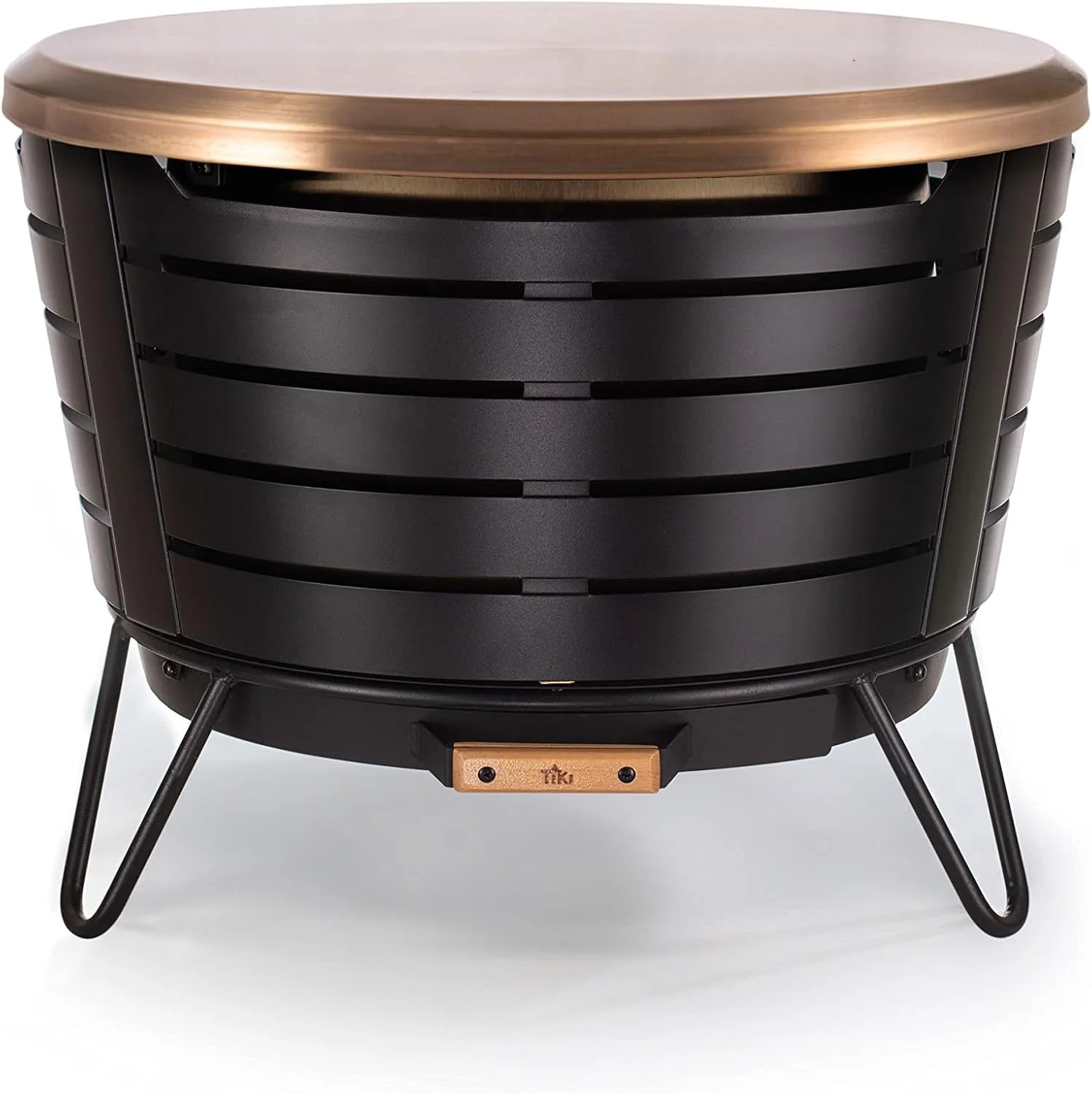 New Arrivals Patio Smokeless Fire Pit, 25 in Wood Burning Fire Pit with Cover