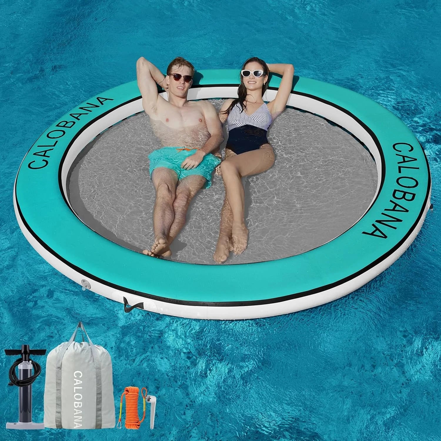 Inflatable Water Hammock for Adults Lake Party Multi Person bifanuoyard - Image 12