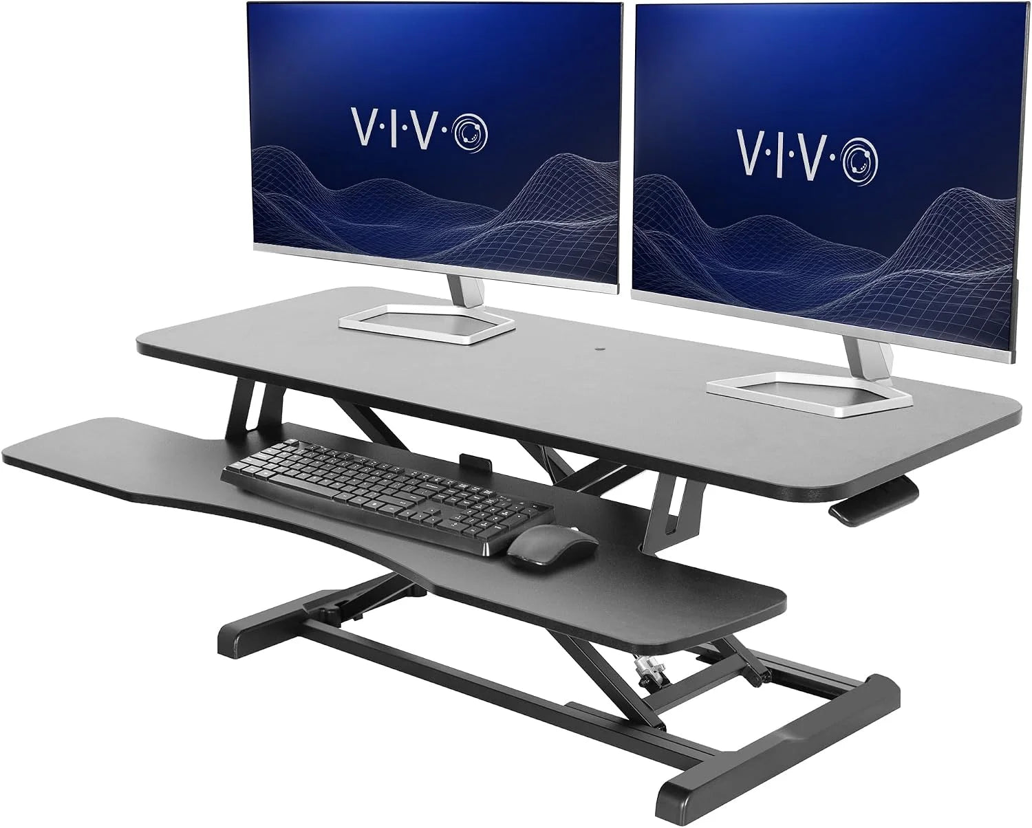 New Arrivals 32 inch Desk Converter, K Series, Height Adjustable Sit to Stand Riser, DESK-V000K - Image 33