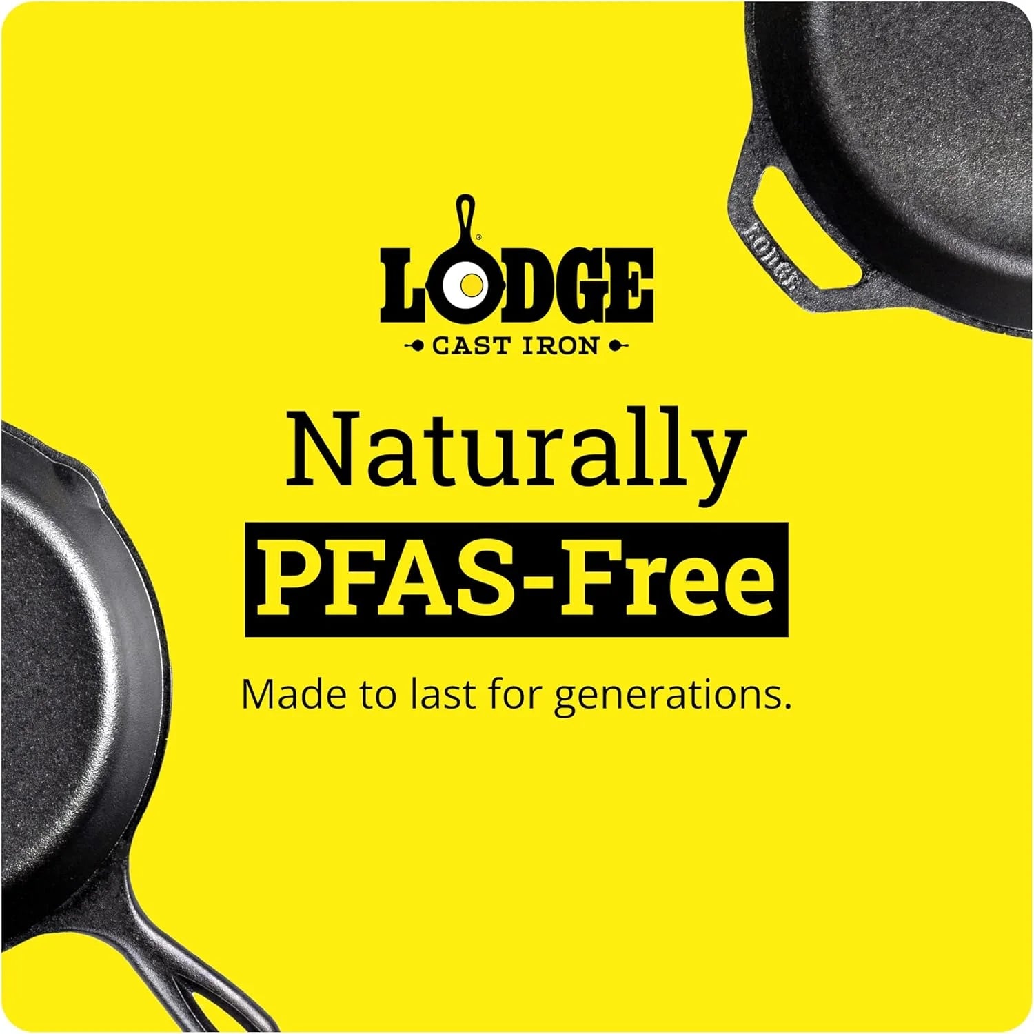 Cast Iron Combo Cooker, PFAS-Free 2-in-1 3.2 Quart Deep Pot and 10.25 Inch Skillet Set - Image 6