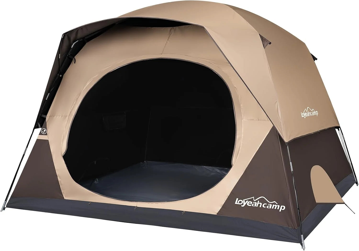 Tent 4/6 Person Blackout Camping Tent with Rainfly, Waterproof Portable Double Layer Family Dome Tent - Image 2