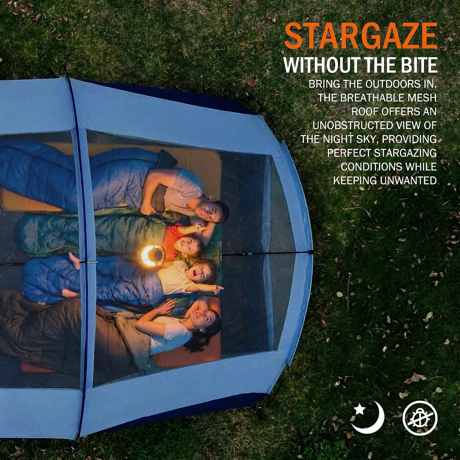 Camping Tent for 8 Person, PU3000MM Waterproof Family Tent with Rainfly, Large Roomy 3 Room Camping Tents - Image 6