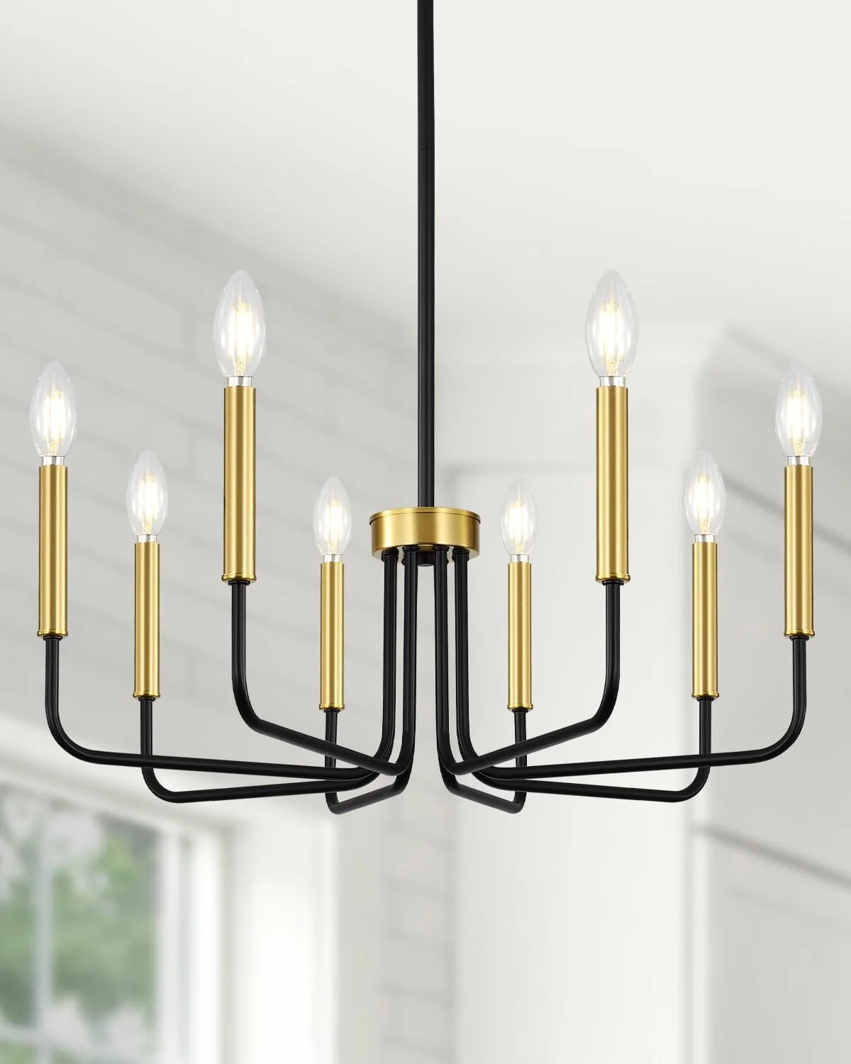 Yunnix 6 Light Champagne Bronze Chandelier, Farmhouse Chandelier for Dining Room Light Fixture Hanging bifanuoyard - Image 19