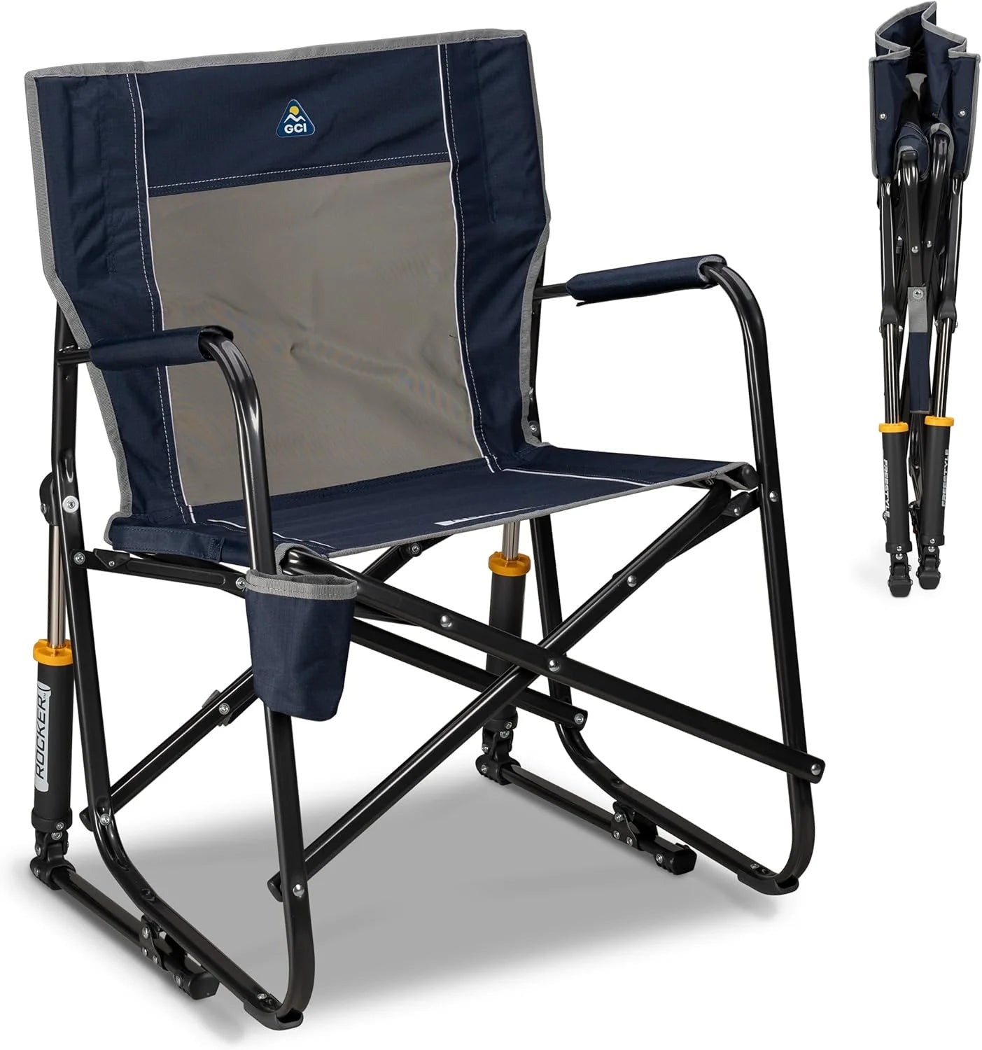 New Arrivals Outdoor Freestyle Rocker Camping Chair " Black
