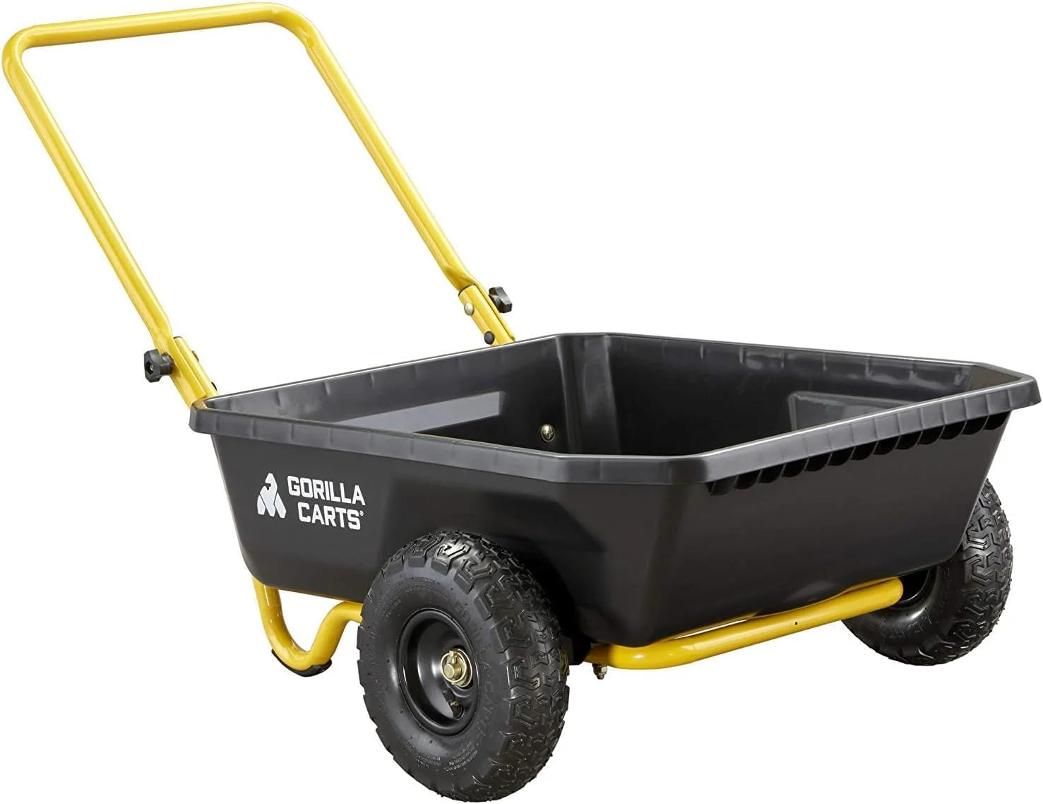 Carts GCR-4 Poly Dump Cart, 2-Wheel Garden Wagon with Foldable Handle, 4 cu ft, 300 lb. Capacity - Image 7