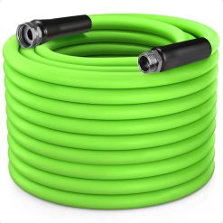New Arrivals Duty Garden Hose 5/8 Inch x 200ft, Kink Resistant Lightweight Hybrid Hose