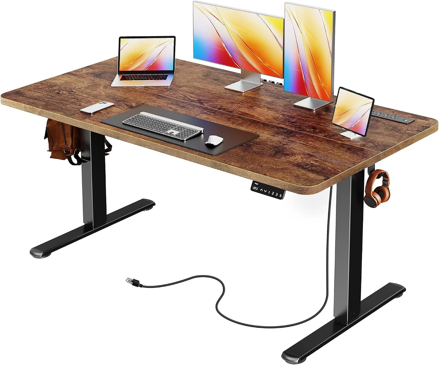 New Arrivals Electric Standing Desk with Power Outlets and USB-C Port, 47 X 24 Inch Height Adjustable Desk - Image 8
