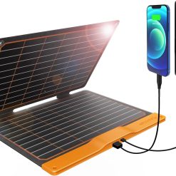 Alternative view of FlexSolar 100W Portable Solar Panels Chargers with PD3.0 USB-C, QC3.0 USB-A and DC Outputs Foldable IP67 Waterproof bifanuoyard
