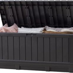Alternative view of Keter Kentwood 92 Gal Outdoor Storage Box for Patio and Pool Accessories