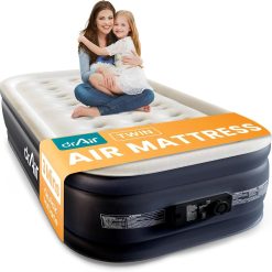 New Arrivals Air Queen Air Mattress with Built-in Pump, 18 Raised Blow Up Mattress, 800 lbs Max Honeycomb Air Bed