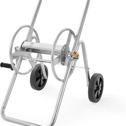 New Arrivals Hose Reel Cart, Hold Up to 250 ft of 5/8鈥欌€?Hose, Garden Water Hose Carts Mobile Tools with 4 Wheels