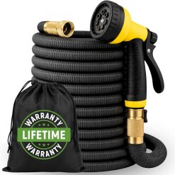 XpandaHose 150ft Expandable Garden Hose, Lightweight, Brass Connectors " For Garden Watering