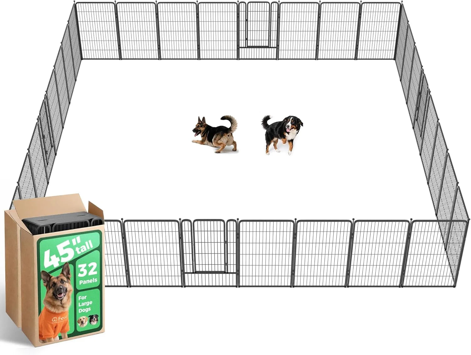 New Arrivals Rollick Dog Playpen, Indoor, 24 H, 8 Panels - Image 73