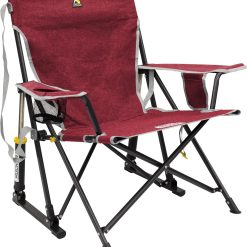 New Arrivals Outdoor Kickback Rocker Outdoor Rocking Chair with Beverage Holder