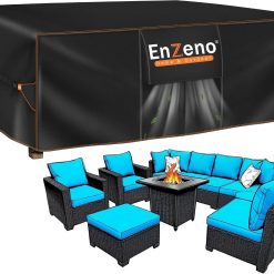 Alternative view of Enzeno Patio Furniture Cover Outdoor Waterproof 90 L x 65 W x 28 H