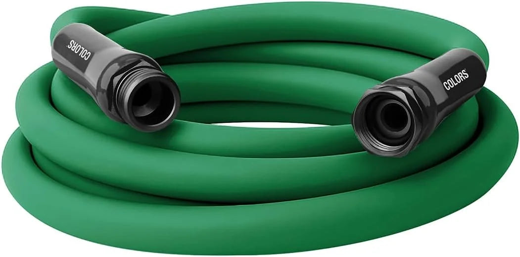 New Arrivals Garden Hose 5/8 in. x 100 ft., Lightweight All-Weather Water Hose, Durable and Flexible, Leak-Free Connections