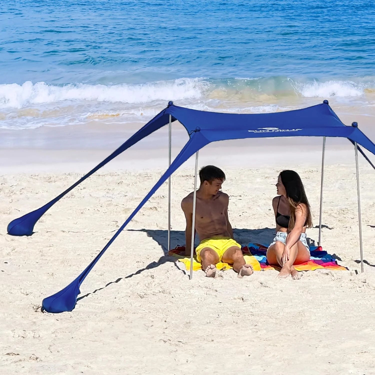 New Arrivals Ninja Beach Tent Sun Shelter UPF50+, Easy Pop Up Beach Canopy - Image 10