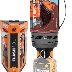 Jetboil Flash Portable Fast Boil Stove for Camping and Backpacking with 1-Step Auto Ignition, Propane/Isobutane Burner bifanuoyard