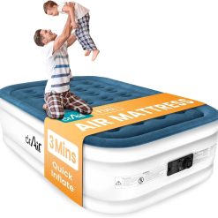 Alternative view of New Arrivals Air Queen Air Mattress with Built-in Pump, 18 Raised Blow Up Mattress, 800 lbs Max Honeycomb Air Bed