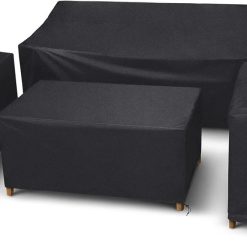 New Arrivals STARTWO Outdoor Furniture Cover Waterproof 4 Piece, Black, Regular, 420D