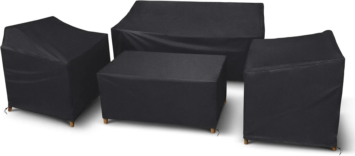 New Arrivals STARTWO Outdoor Furniture Cover Waterproof 4 Piece, Black, Regular, 420D
