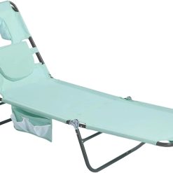 Alternative view of New Arrivals Beach Lounge Chair, Reclining Beach Chairs Lay Flat, Folding Camping Chairs Portable Camp Cot with Backpack