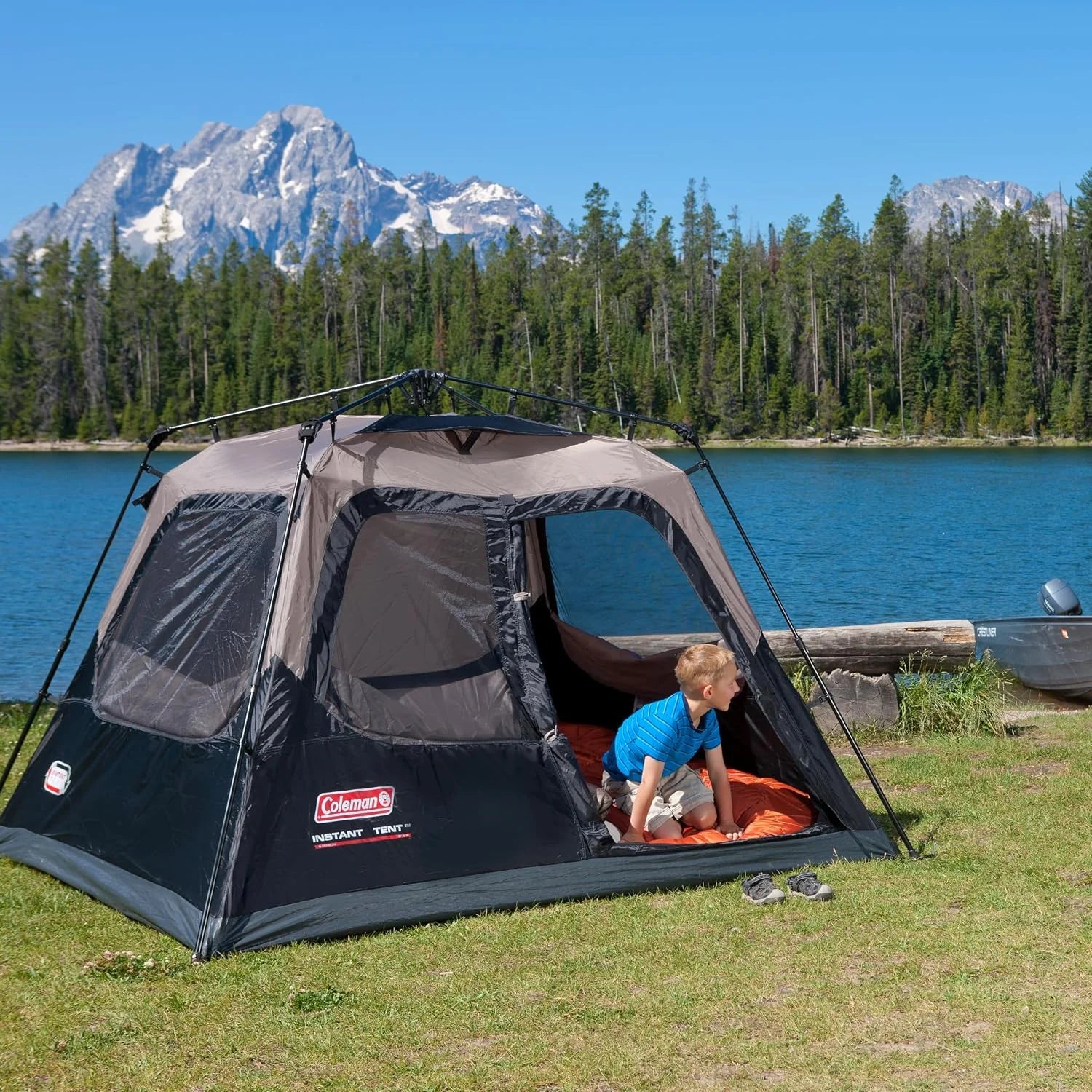 4/6/8/10 Person Instant Camping Tent with 1-Minute Setup, Large Family Tent with Pre-Attached Poles - Image 4
