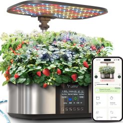Alternative view of New Arrivals LPH-SE Hydroponics Growing System, 12 Pods Smart Herb Garden Kit Indoor, with 24W Growing LED, 5.5L Water Tank