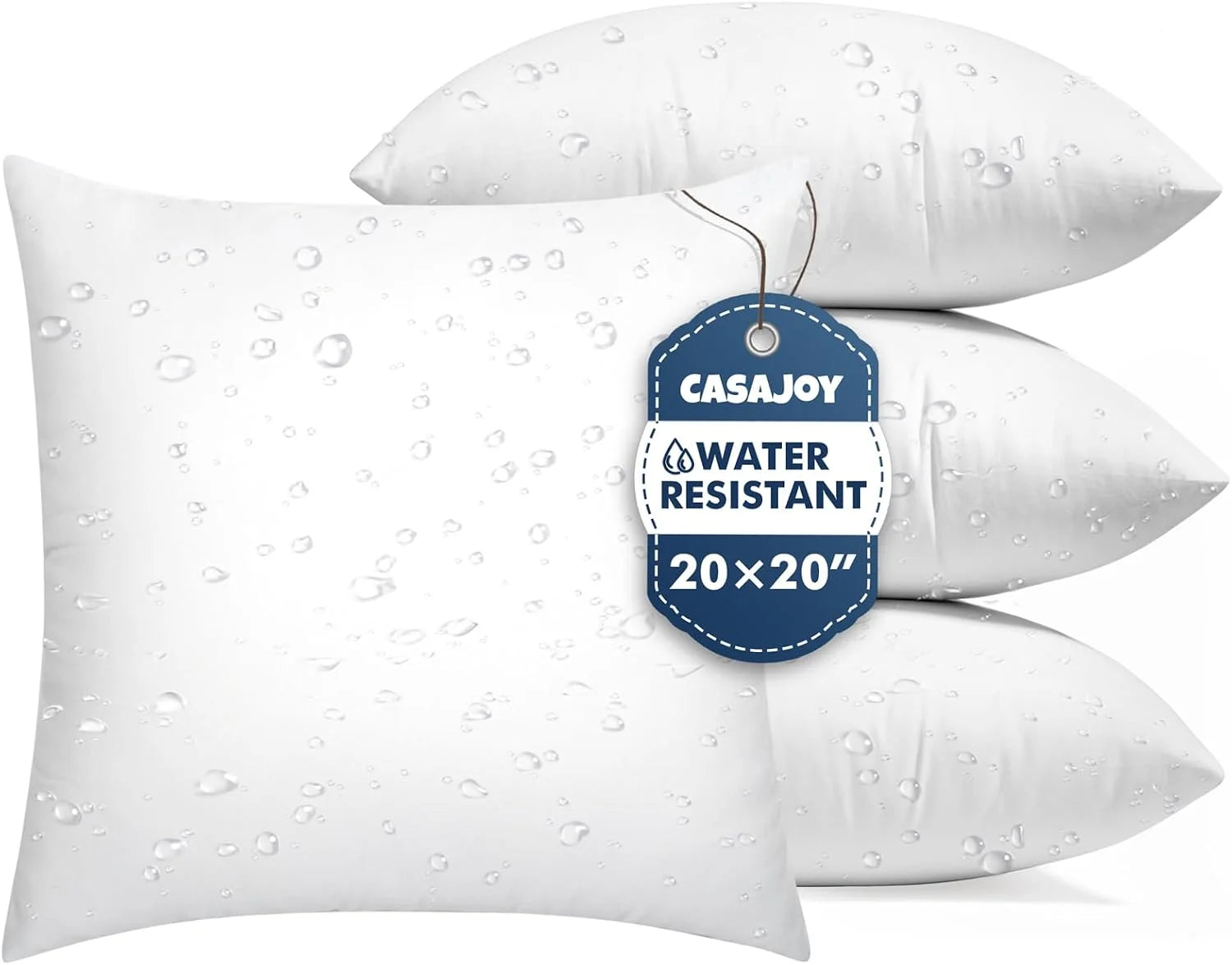 New Arrivals CASAJOY Set of 2 12×20 Outdoor Pillows,Water Resistant Lumbar Pillow Insert - Image 3