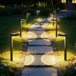 Alternative view of New Arrivals 12 Pack Solar Pathway Lights Outdoor, 3 Color Temperatures Selectable CCT, Focused Ground Spot Lens