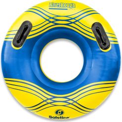 New Arrivals Inflatable Tube Float, Heavy-Duty Material with Grab Handles for Pool, 55