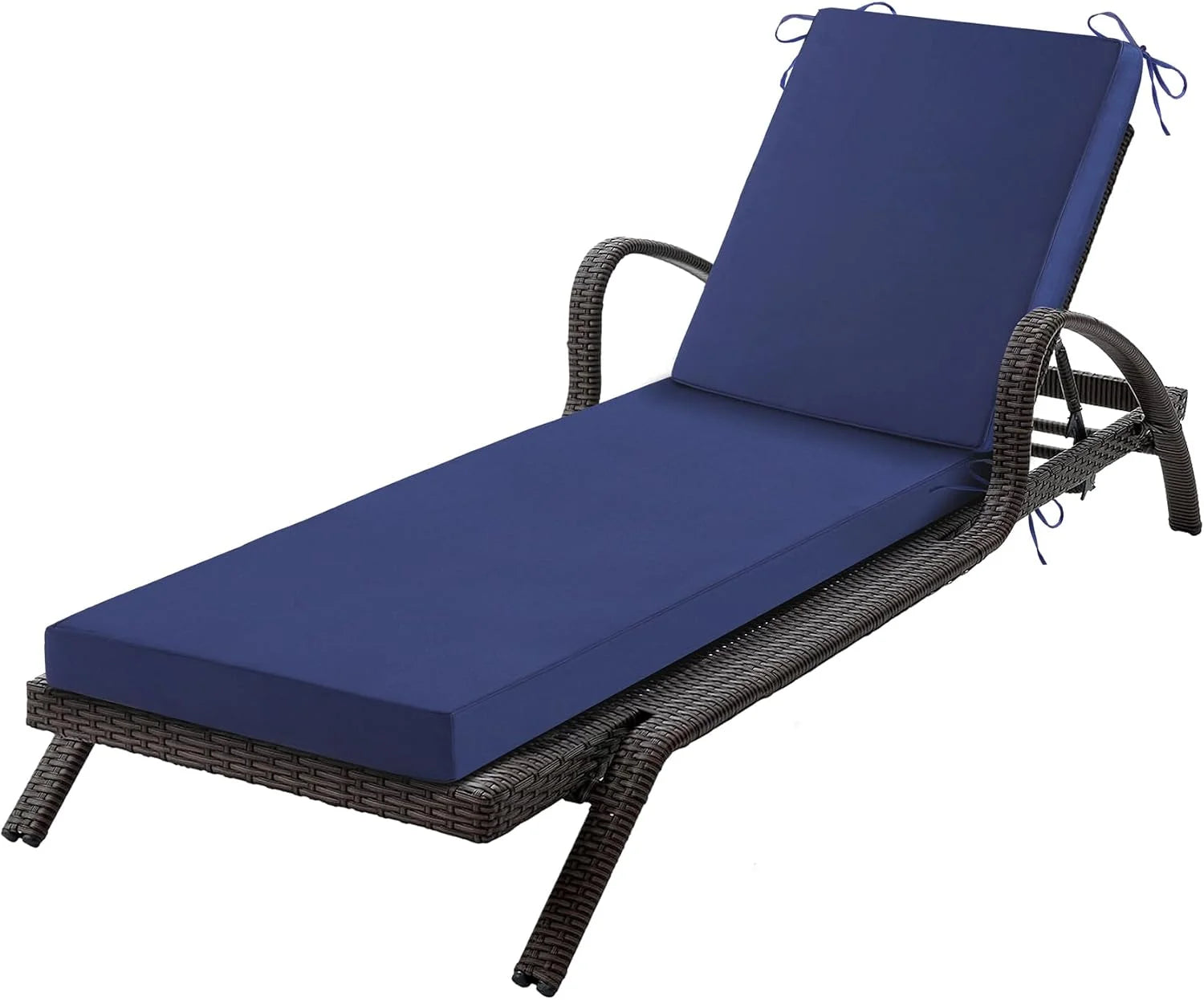 New Arrivals Chaise Lounge Cushions Outdoor, 72x 21x 3 Inch Waterproof & Fade-Resistant Lounge Chair Cushion