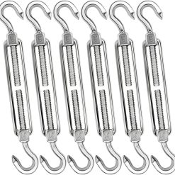 44 Pcs Shade Sail Hardware Kit 6 Inch Outdoor Sun Sail Accessories