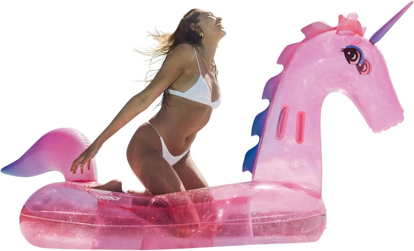 New Arrivals Giant Inflatable Glitter Unicorn, Luxury Float for Summer Pool Parties and Entertainment - Image 5